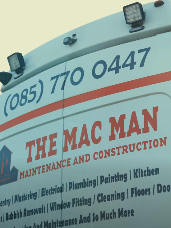 The Mac Man Dublin Van Back